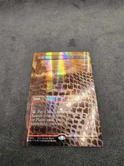 Arid Mesa (Borderless) (Dragonscale Foil) NM Foil Special Guests MTG - Image 1