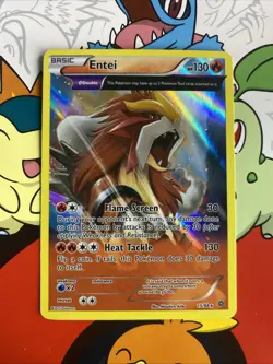 Entei 15/98 Ancient Trait Holo Rare XY Ancient Origins Pokemon Card NM - Image 1