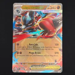 Pokemon TCG Card Mega Lucario ex MEP012 Mega Evolution Promo Standard - NM - Image 1
