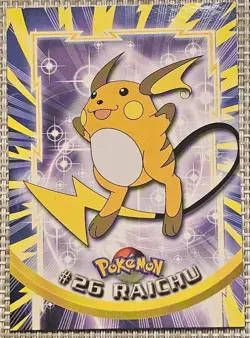 Raichu #26 1999 Topps Series 1 Pokemon Card -Blue Logo TV Animation Edition - LP - Image 1