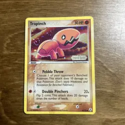 Pokemon Card - Trapinch Legend Maker 67/92 Common Reverse Holo Stamped Swirl - Image 1