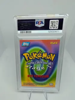 1999 Topps Pokemon Movie VENUSAUR #3 E3 Non-Holo PSA 8 NM - MT Graded Tcg Card - Image 4