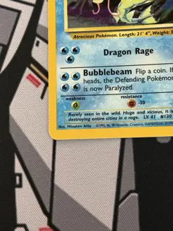 Pokemon TCG Gyarados Base Set Holo Card 6/102 Unlimited Rare LP - Image 4