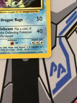 Pokemon TCG Gyarados Base Set Holo Card 6/102 Unlimited Rare LP - Image 5