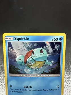 Pokemon TCG Unbroken Bonds Promos Squirtle Card 33/214 Cosmos Holo Rare - Image 3
