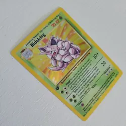 1st Edition Nidoking 11/102 - MINT - Holo Rare - Base Set Pokemon Card - GERMAN - Image 4