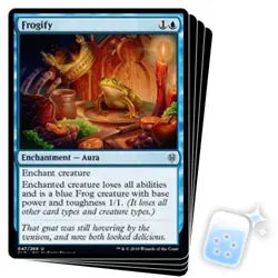 FROGIFY X4 Throne Of Eldraine ELD Magic MTG MINT CARD - Image 1