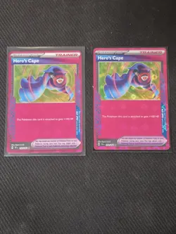 Pokemon TCG Hero's Cape 152/162 Temporal Forces Ace Spec Rare Holo Card - Image 1