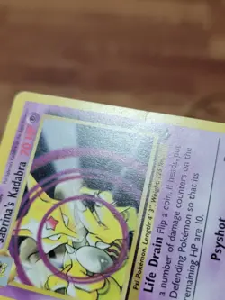 Pokemon Card - Sabrina's Kadabra Gym Challenge 1st Edition 58/132 Uncommon MP - Image 2