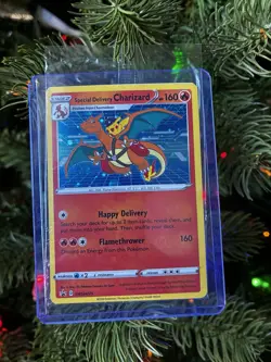 Special Delivery Charizard Pokemon Center Promo Card Holo (SWSH075) - SEALED - Image 2