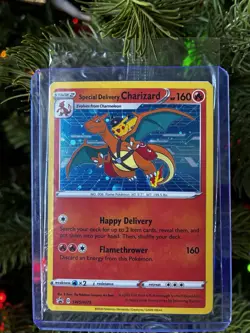 Special Delivery Charizard Pokemon Center Promo Card Holo (SWSH075) - SEALED - Image 3