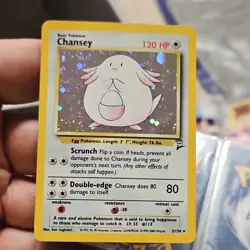 Pokemon Base Set 2 Chansey Holo Rare Card 3/130 English 2000 120 HP - Image 1