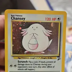 Pokemon Base Set 2 Chansey Holo Rare Card 3/130 English 2000 120 HP - Image 3