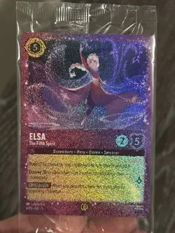Disney Lorcana Elsa The Fifth Spirit 6/P3 [Glitter Foil] Sealed Promo Card - Image 1