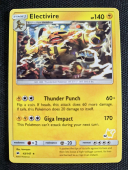 2x Electivire 43/147 Pikachu Stamp Battle Acadamy Pokemon Card NM - Image 1