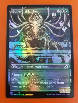 1x Boneyard Lurker | FOIL Showcase | Ikoria Lair of Behemoths | MTG Magic Cards - Image 1