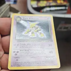 Pokemon Team Rocket Dark Alakazam Holo Rare Card 1/82 English 2000 60 HP - Image 4