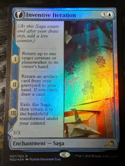 Inventive Iteration FOIL , Kamigawa Neon Dynasty , NM , MTG, FREE SHIPPING - Image 1