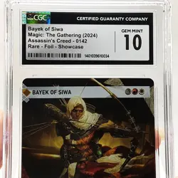 MTG - Assassin's Creed - Bayek Of Siwa - Foil - Showcase - Graded CGC 10 - Image 3