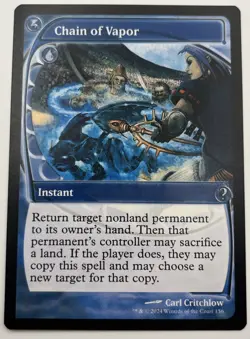 1x MTG Chain of Vapor Future Sight Regular Mystery Booster 2 MB2 NM/M - Image 1