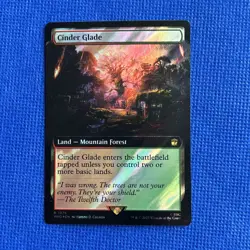 MTG Cinder Glade [Extended Art-Surge Foil] Doctor Who #1076 NM/Unplayed - Image 1