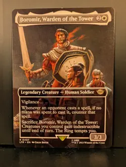 Lord of the Rings BOROMIR, WARDEN OF THE TOWER Full Art (Lightly Played, NM) - Image 1
