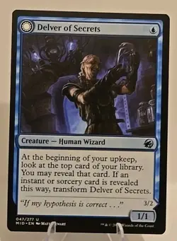 Delver of Secrets MTG Innistrad Midnight Hunt Regular - Image 1
