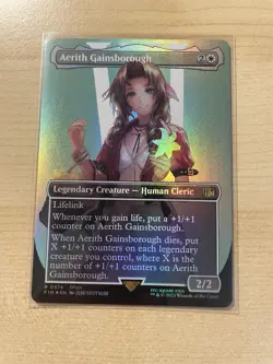 Aerith Gainsborough (Borderless) Final Fantasy Foil - Image 1