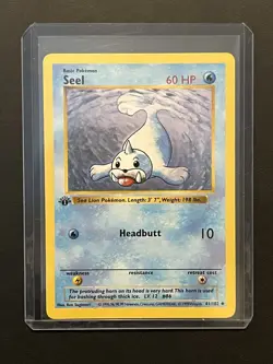Pokemon Base Set 1st Edition Seel 41/102 LP-MP - Image 3