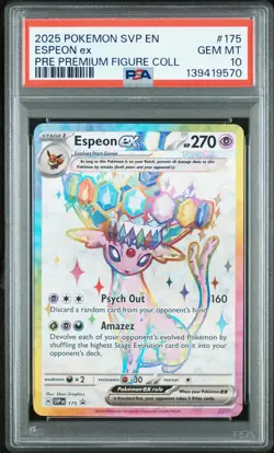 PSA 10 Espeon EX #175 2025 Pokemon SVP EN-SV Black Star Promo 70 Gem Mint 1d - Image 1