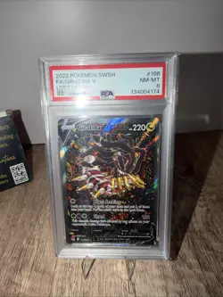 PSA 8 2022 POKEMON SWORD & SHIELD LOST ORIGIN #186 FULL ART/GIRATINA V - Image 1
