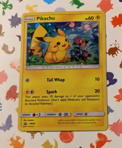 Pokemon TCG Pikachu SM86 Cosmos Holo Black Star Promo Sun & Moon English 2017 - Image 1