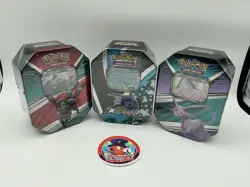 Lot Of 3 - Pokemon TCG Eevee Heroes Tins, Eevee Tins, SEALED, NO RESERVE - Image 1