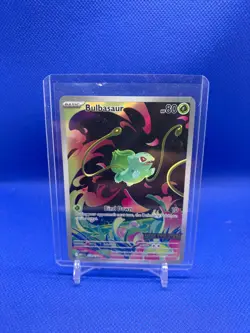 Pokemon TCG Bulbasaur 133/132 ME01 Mega Evolution Illustration Rare NM - Image 1