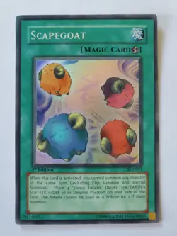 Yugioh Scapegoat SDJ-041 Super Rare Foil 1st Edition - Image 1
