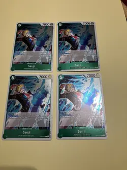 4x One Piece TCG Sanji OP13-027 - Rare Foil - English - Playset - NM/M - Image 1
