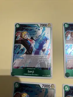 4x One Piece TCG Sanji OP13-027 - Rare Foil - English - Playset - NM/M - Image 2