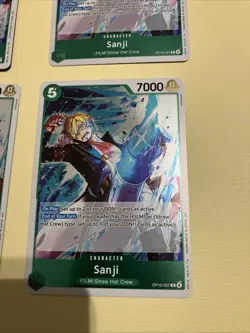 4x One Piece TCG Sanji OP13-027 - Rare Foil - English - Playset - NM/M - Image 5