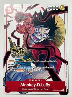 Monkey.D.Luffy ST01-012 3rd Anniversary - GRADEABLE - - Image 2