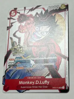 Monkey.D.Luffy ST01-012 3rd Anniversary - GRADEABLE - - Image 3