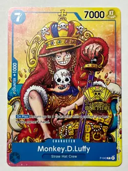 Monkey.D.Luffy (2nd Anniversary Stamped Promo) P-043 - One Piece TCG - English - Image 2
