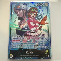 One Piece TCG OP12 Legacy of the Master Alt Art Leader Koala OP12-081 NM English - Image 1