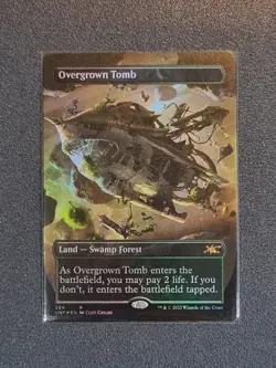 MTG Overgrown Tomb - Borderless Foil - Unfinity - UNF - Near Mint+ Condition - Image 1