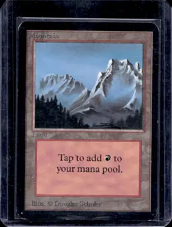 Magic The Gathering MTG Mountain Unlimited Illustrator Douglas Schuler #NNO - Image 1