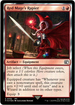 Red Mage's Rapier (Foil) - 0152 - Final Fantasy - MTG - NM/M - Image 1