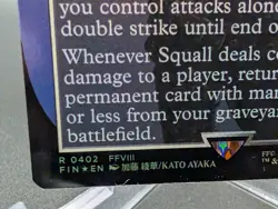 Squall, SeeD Mercenary (Borderless) Final Fantasy Foil - Image 2