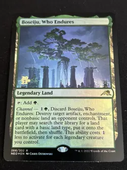 1x MTG Boseiju, Who Endures (Foil) - Prerelease Cards (PRE) (NEO) #266 - Magic - Image 1