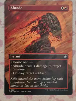 MTG Abrade Borderless ** Foundations ** English (NM) - Image 1