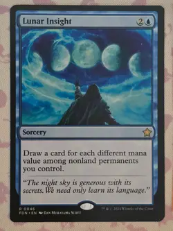 1x Lunar Insight NM Eng MTG - Foundations - Image 1