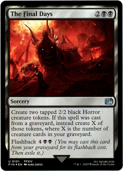 The Final Days (Foil) - 0101 - Final Fantasy - MTG - NM/M - Image 1